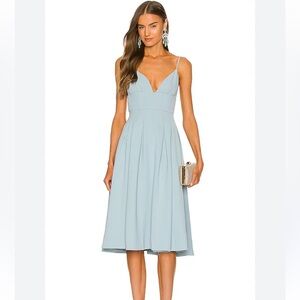 NBD Henri midi baby blue dress NWT